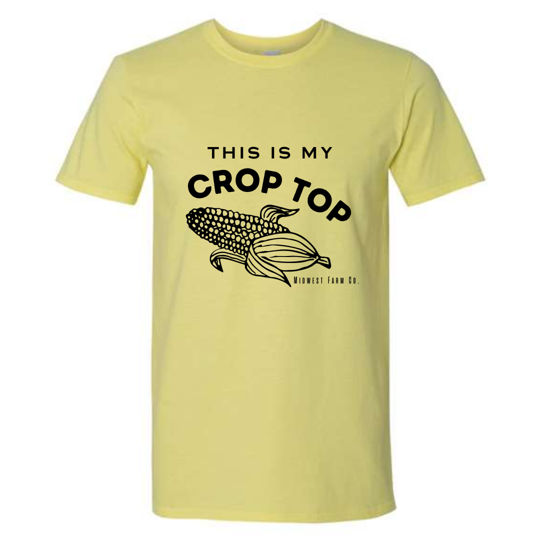This is my Crop Top Graphic Tee - Corn