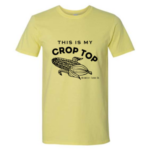 This is my Crop Top Graphic Tee - Corn