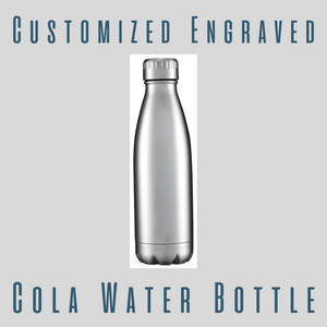 Custom Engraved 17oz Cola Shape Design Water Bottle
