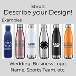 Load image into Gallery viewer, Custom Engraved 17oz Cola Shape Design Water Bottle
