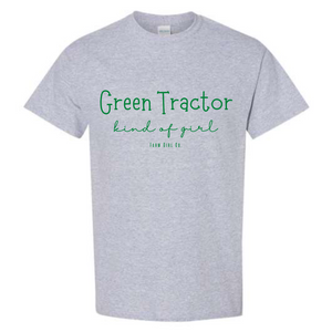 Green Tractor Kind of Girl Graphic Tee