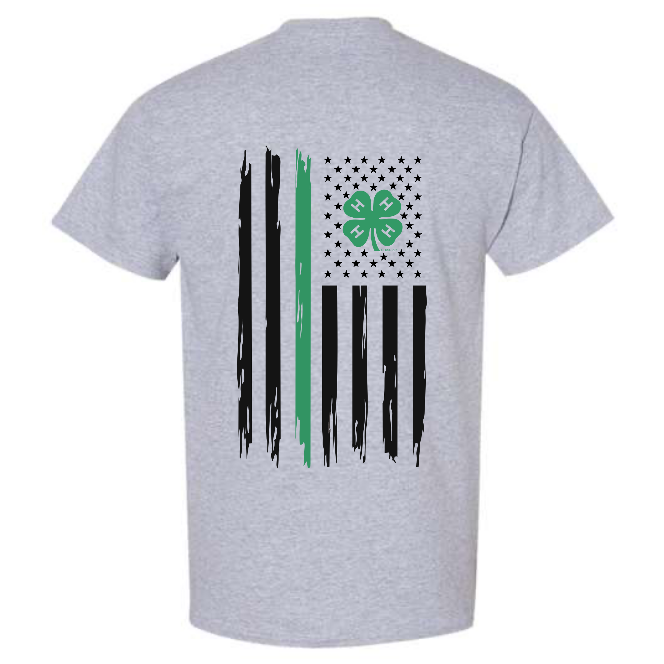 4-H Proud w/ Flag Back Graphic Tee